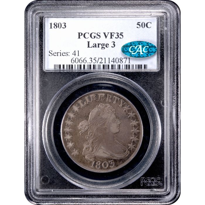 1803 Large 3 Draped Bust Half Dollar (50c) Obverse Image