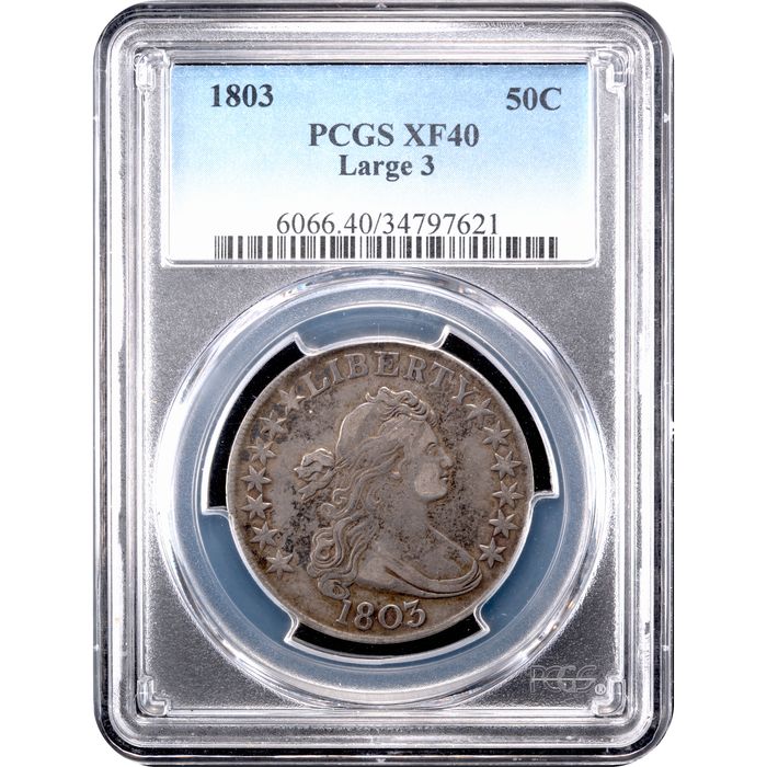 1803 Large 3 Draped Bust Half Dollar (50c) Obverse Image