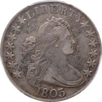 1803 Large 3 Draped Bust Half Dollar (50c) Photo 3