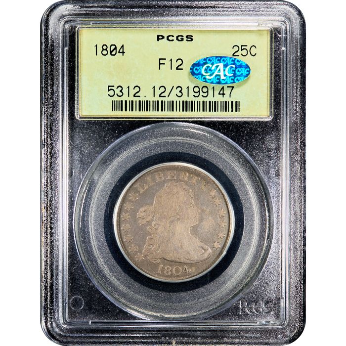 1804 Draped Bust Quarter (25c) OGH Obverse Image