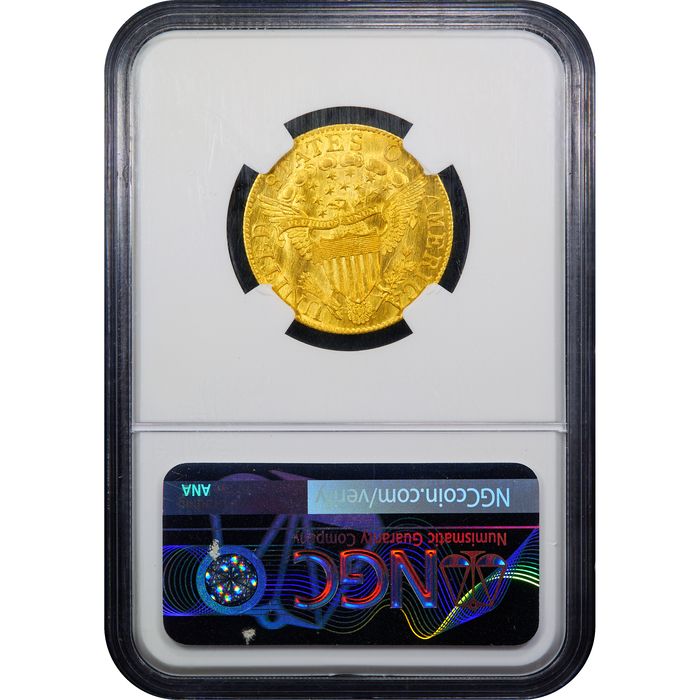 1805 Draped Bust Gold Half Eagle ($5) Reverse Slab Image
