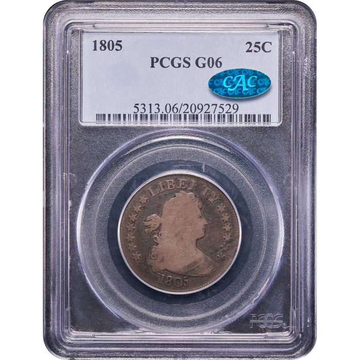 1805 Draped Bust Quarter (25c) Obverse Image