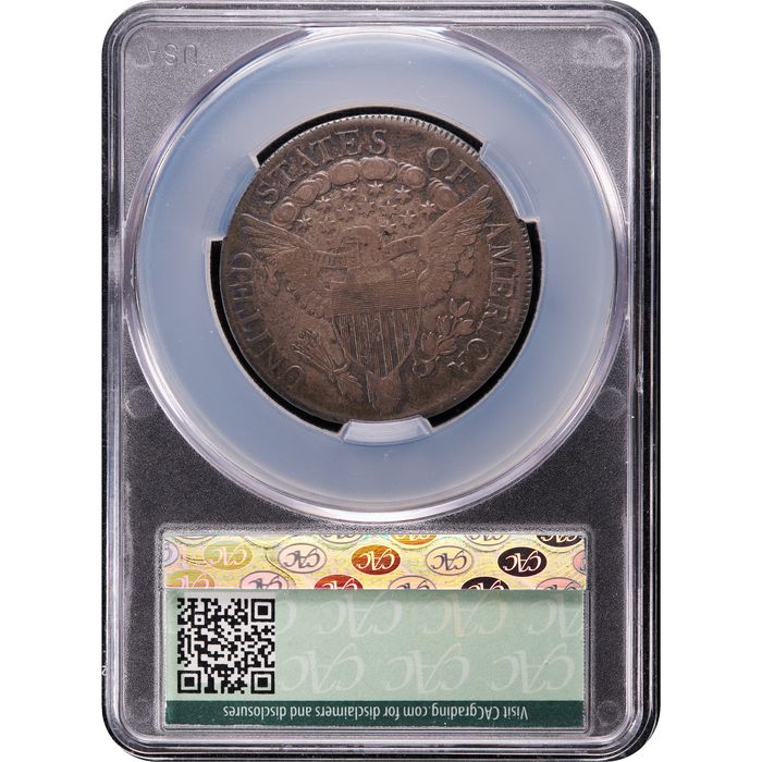 1806 Draped Bust Half Dollar (50c) Point 6 No Stem Reverse Image