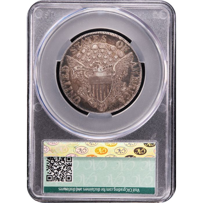 1806 Draped Bust Half Dollar (50c) Pointed 6 No Stem Reverse Slab Image