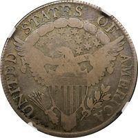 1806 Draped Bust Half Dollar (50c) Pointed 6, Stem Reverse Image