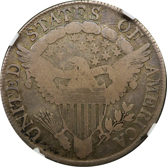 1806 Draped Bust Half Dollar (50c) Pointed 6, Stem Reverse Image