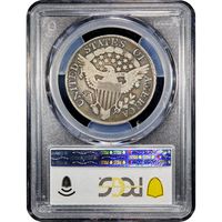 1806 Draped Bust Half Dollar (50c) Pointed 6, Stem Reverse Slab Image