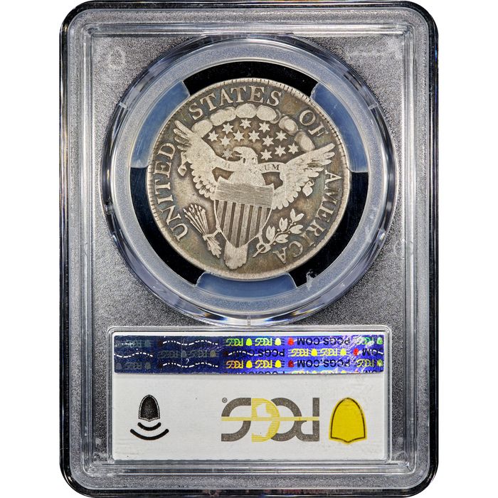 1806 Draped Bust Half Dollar (50c) Pointed 6, Stem Reverse Slab Image