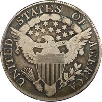 1806 Draped Bust Half Dollar (50c) Pointed 6, Stem Reverse Image