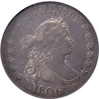 1806 Draped Bust Quarter (25c) B-9 Obverse Image