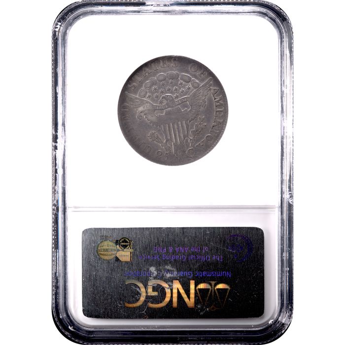 1806 Draped Bust Quarter (25c) B-9 Reverse Slab Image