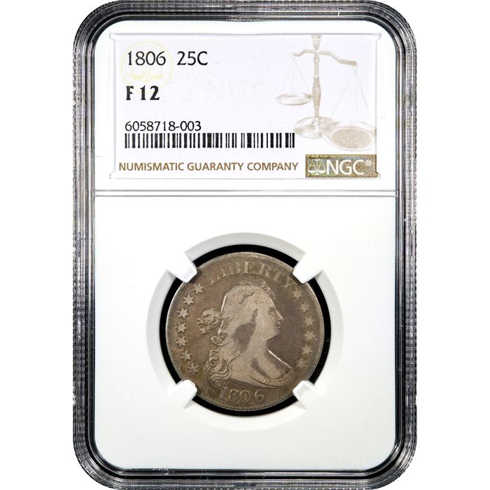 1806 Draped Bust Quarter (25c) Obverse Image