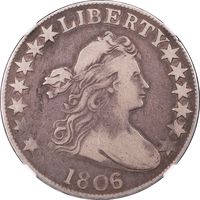 1806/5 Large Stars Draped Bust Half Dollar (50c) Obverse Image
