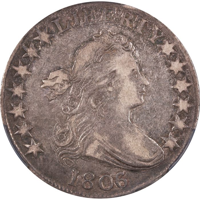 1806/5 Large Stars Draped Bust Half Dollar (50c) Overton 103 Obverse Image