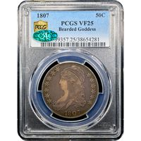 1807 Capped Bust Half Dollar (50c) Bearded Goddess  Obverse Image
