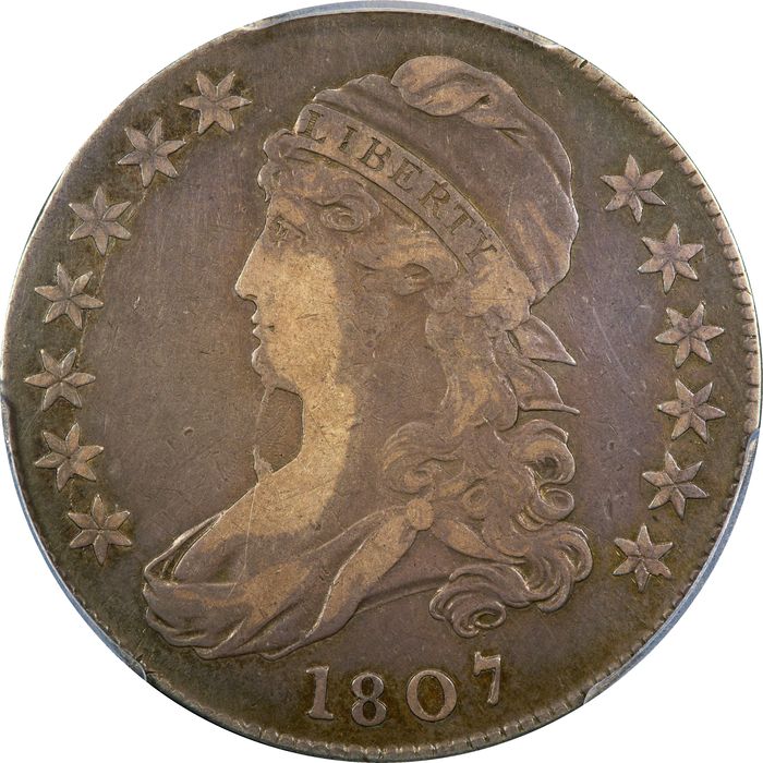 1807 Capped Bust Half Dollar (50c) Bearded Goddess  Photo 3