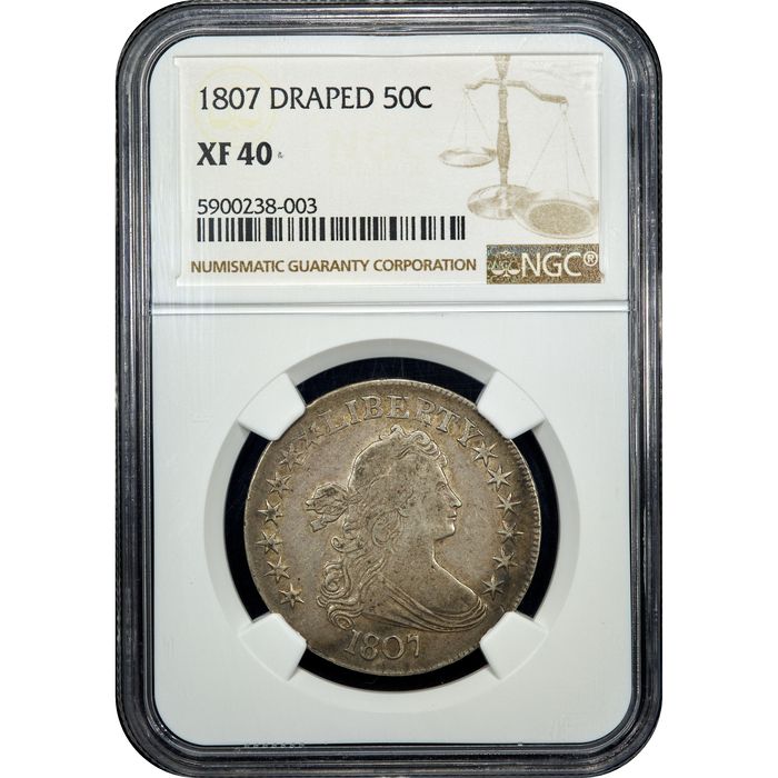 1807 Draped Bust Half Dollar (50c) Obverse Image