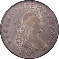 1807 Draped Bust Half Dollar (50c) Overton 102 Obverse Image