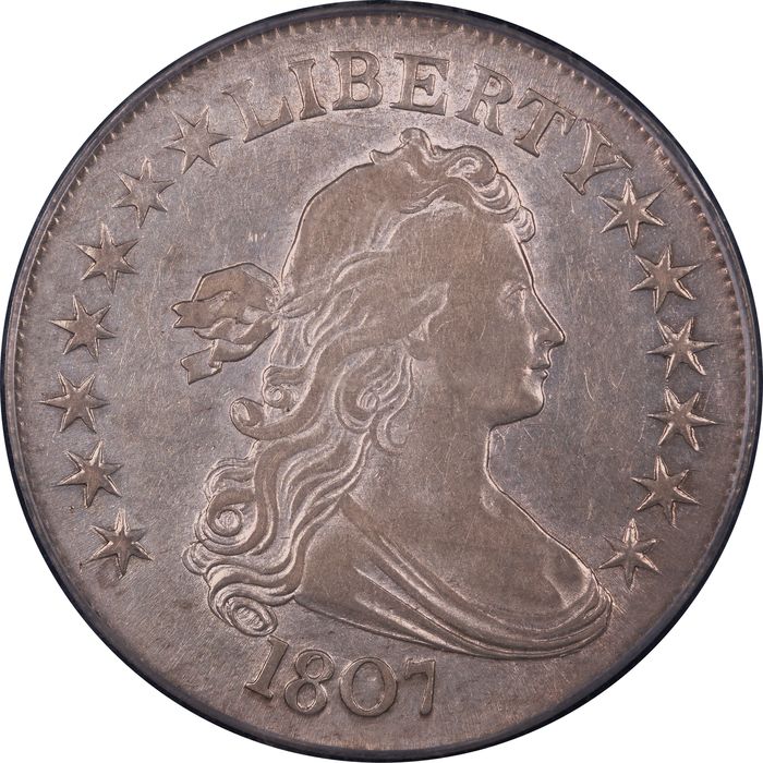 1807 Draped Bust Half Dollar (50c) Overton 102 Obverse Image