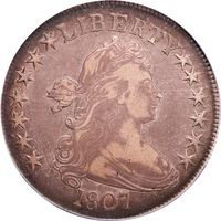 1807 Draped Bust Half Dollar (50c) Obverse Image