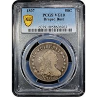 1807 Draped Bust Half Dollar (50c) Obverse Image