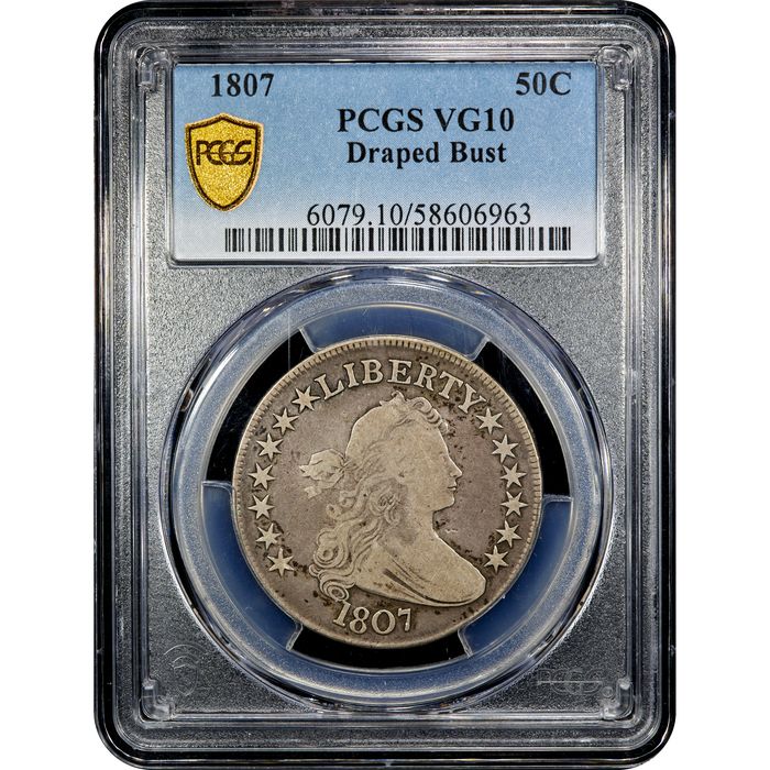 1807 Draped Bust Half Dollar (50c) Obverse Image