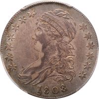 1808 Capped Bust Half Dollar (50c) Obverse Image