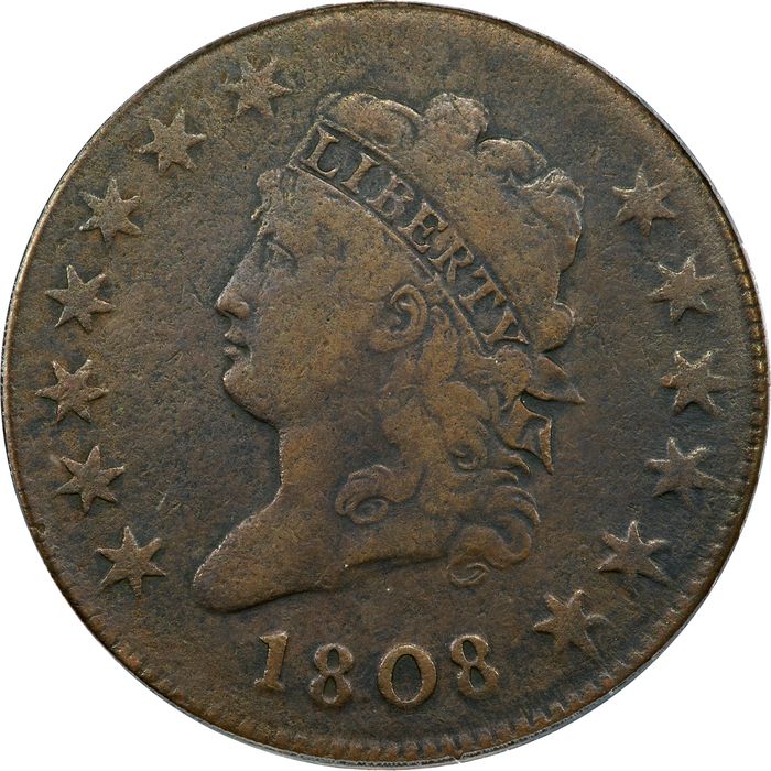1808 Classic Head Large Cent (1c) Obverse Image