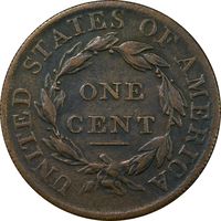 1808 Classic Head Large Cent (1c) Reverse Image