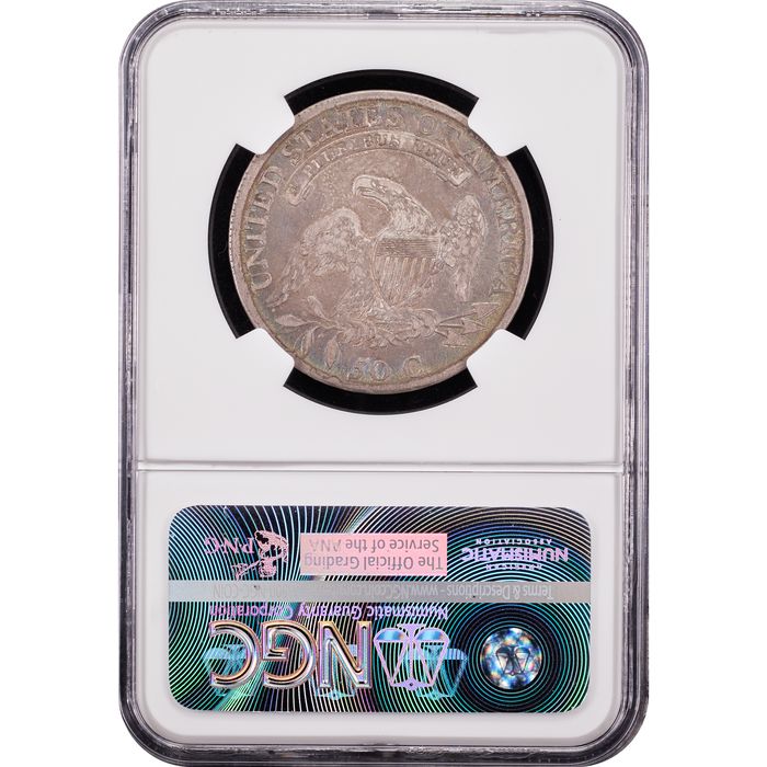 1809 Capped Bust Half Dollar (50c) III Edge Reverse Slab Image