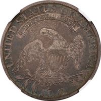 1809 Capped Bust Half Dollar (50c) III Edge Reverse Image