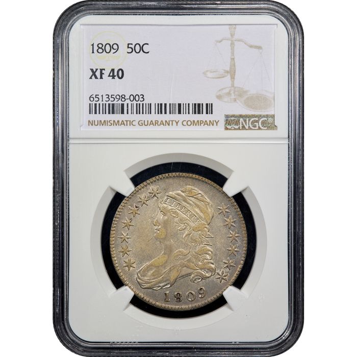 1809 Capped Bust Half Dollar (50c) Obverse Image