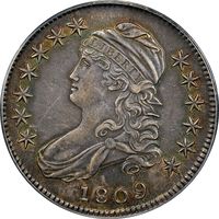 1809 Capped Bust Half Dollar (50c) OGH Photo 3