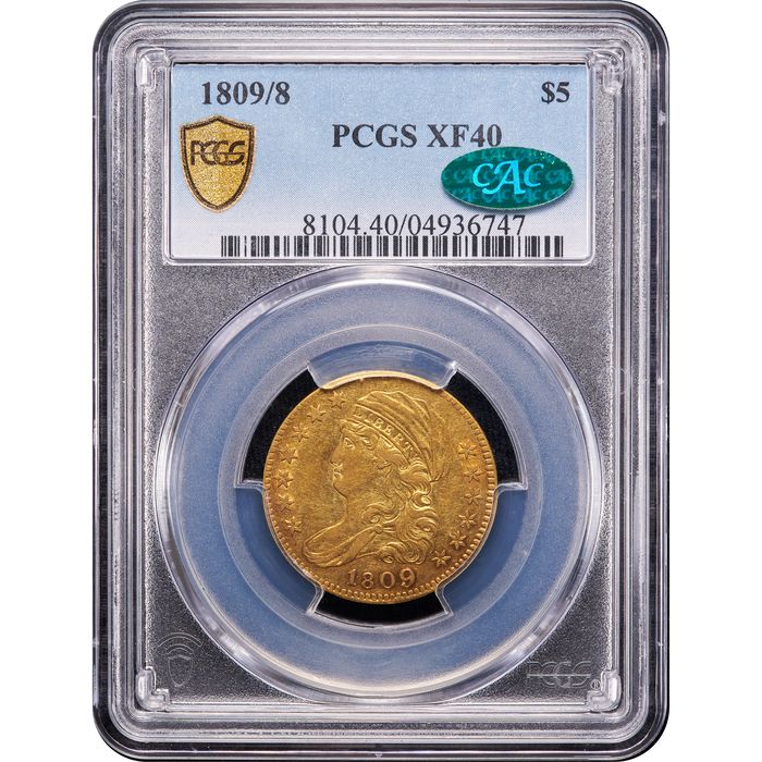 1809/8 Capped Bust Gold Half Eagle ($5) Obverse Image