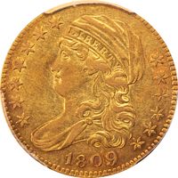 1809/8 Capped Bust Gold Half Eagle ($5) Photo 3