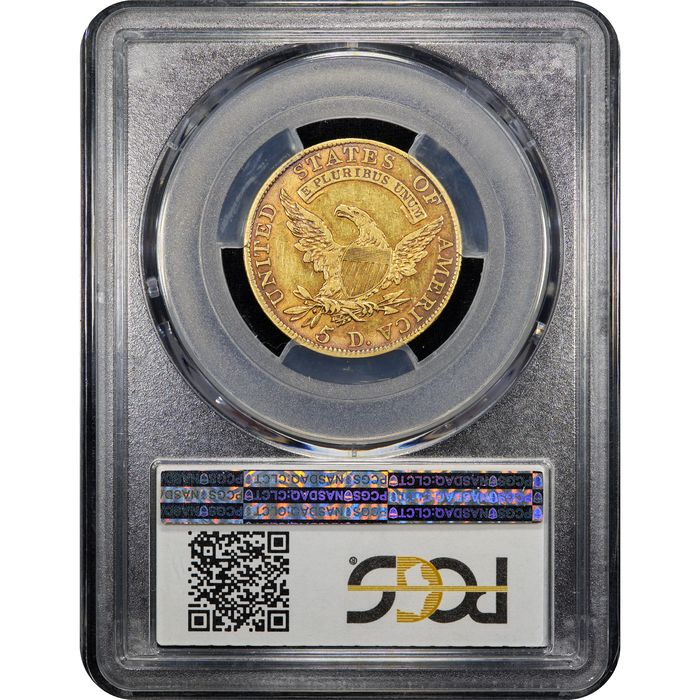 1810 Capped Bust Gold Half Eagle ($5) Large Date, Large 5 Reverse Slab Image