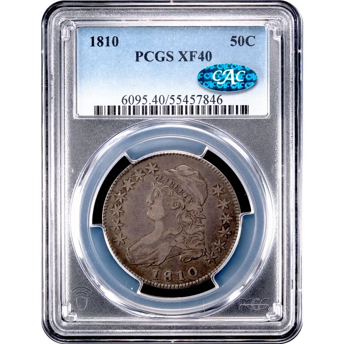 1810 Capped Bust Half Dollar (50c) O-101 Obverse Slab Image