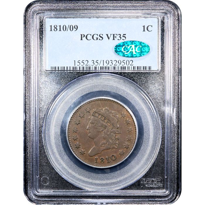 1810/9 Classic Head Large Cent (1c) S-281 Obverse Image