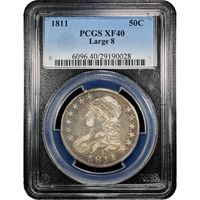 1811 Capped Bust Half Dollar (50c) Large 8 Obverse Image
