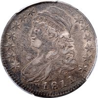 1811 Capped Bust Half Dollar (50c) Small 8 Obverse Image