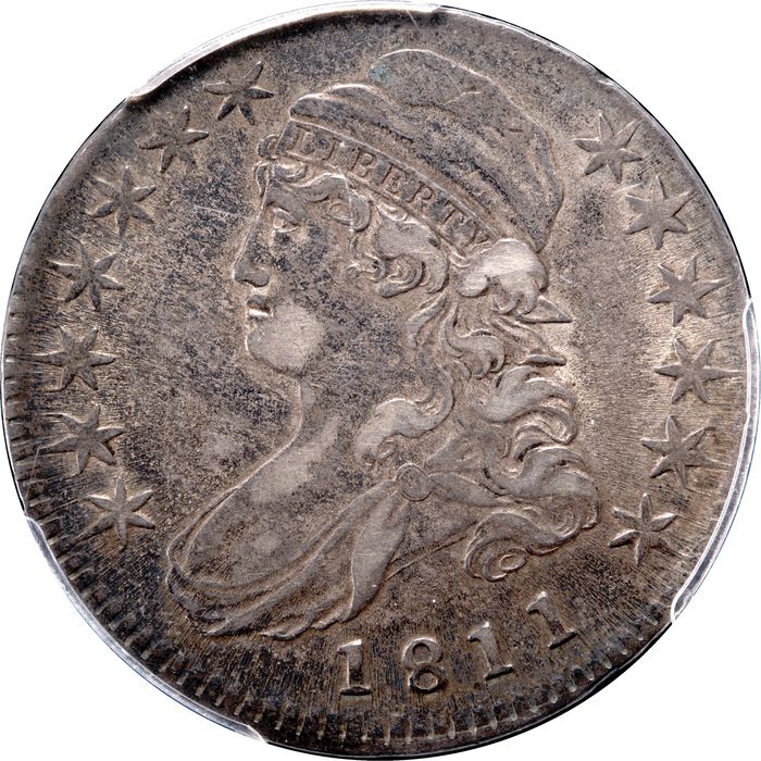 1811 Capped Bust Half Dollar (50c) Small 8 Obverse Image