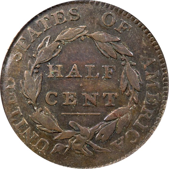 1811 Classic Head Half Cent (1/2c) Cohen 1 Photo 4