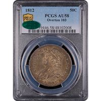1812 Capped Bust Half Dollar (50c) Overton 103 Obverse Slab Image