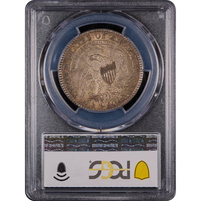 1812 Capped Bust Half Dollar (50c) Overton 103 Reverse Slab Image