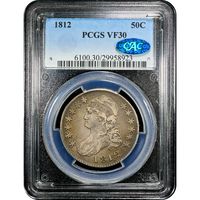 1812 Capped Bust Half Dollar (50c) Obverse Image