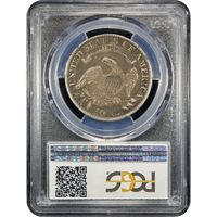 1812/1 Capped Bust Half Dollar (25c) Small 8 Reverse Slab Image