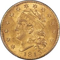 1813 Capped Bust Gold Half Eagle ($5) Obverse Image