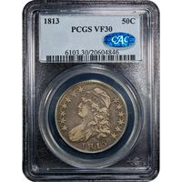 1813 Capped Bust Half Dollar (50c) O-104 Obverse Image