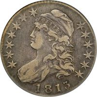 1813 Capped Bust Half Dollar (50c) O-104 Photo 3