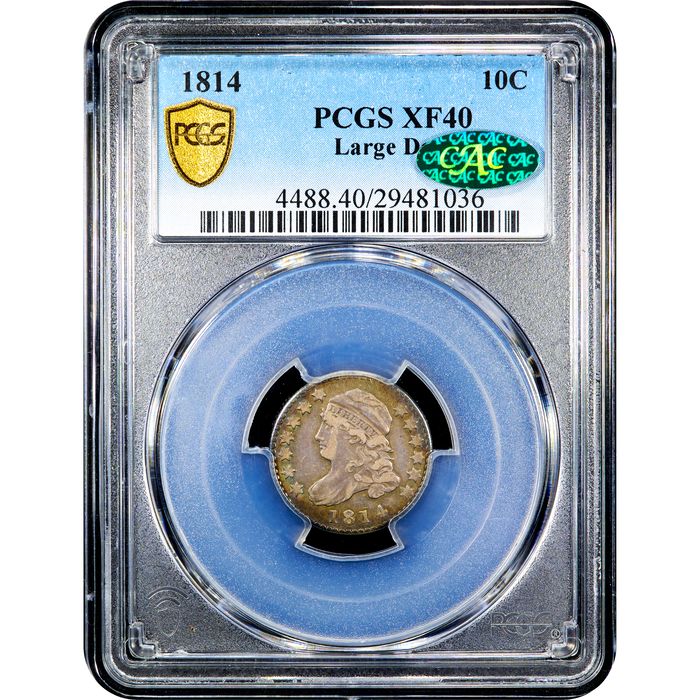 1814 Capped Bust Dime (10c) Large Date Obverse Image